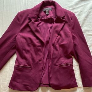 Forever21 double collar Magenta Blazer